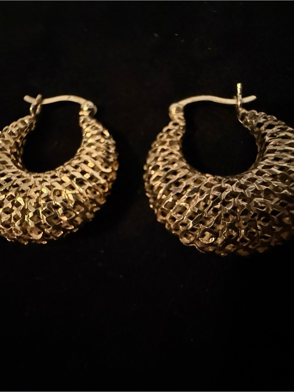 Sterling Silver gold wash Hoop Earrings - Women Jewelry